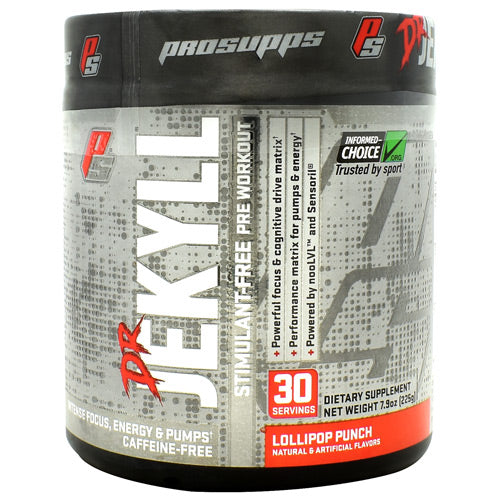 Pro Supps Stimulant Free Dr. Jekyll - Lollipop Punch - 30 Servings - 818253028517