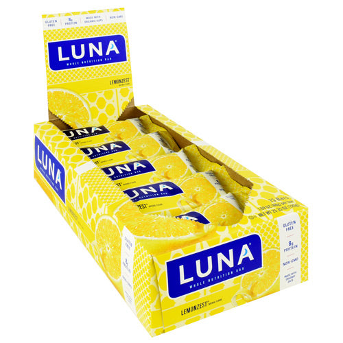 Clif Bar Luna Bar - LemonZest - 15 Bars - 722252203304