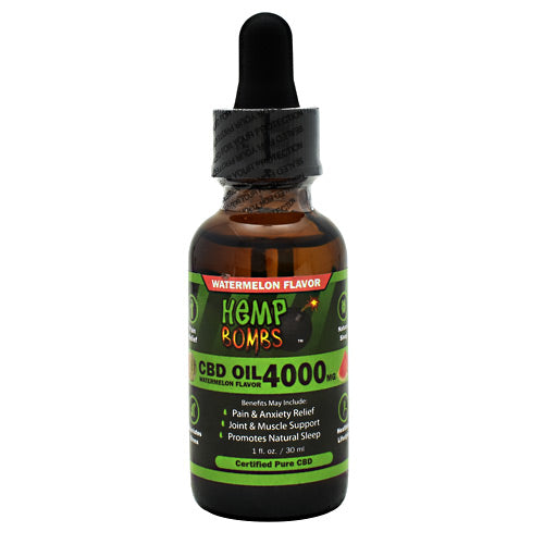 Hemp Bombs CBD Oil - Watermelon - 4000 mg - 748079972087