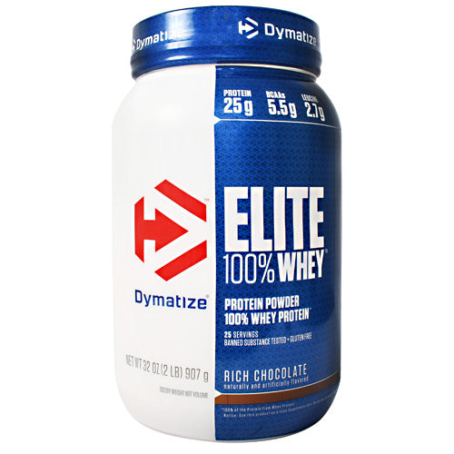 Dymatize Elite 100% Whey - Rich Chocolate - 2 lb - 705016599141