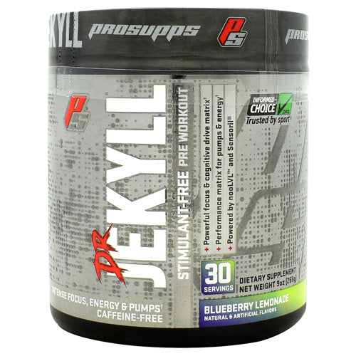Pro Supps Stimulant Free Dr. Jekyll - Blueberry Lemonade - 30 Servings - 818253028548