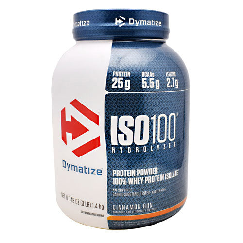 Dymatize ISO100 - Cinnamon Bun - 3 lb - 705016353255