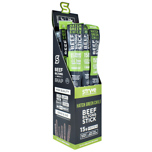 Stryve Foods Biltong Beef Stick - Hatch Green Chile - 12 ea - 850320008893