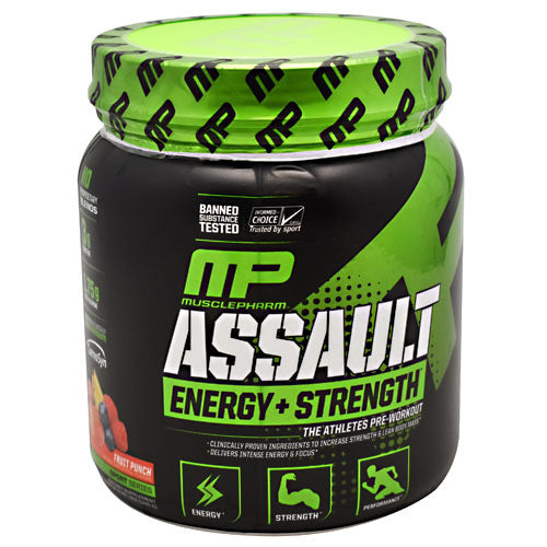 MusclePharm Sport Series Assault - Fruit Punch - 30 Servings - 653341047816