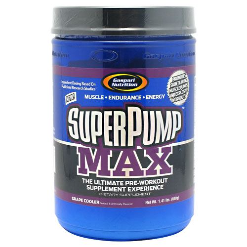 Gaspari Nutrition SuperPump MAX - Grape Cooler - 40 Servings - 646511007277