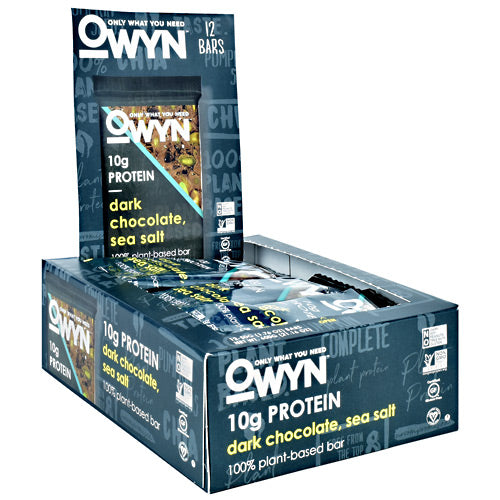 Only What You Need OWYN Bar - Dark Chocolate Sea Salt - 12 Bars - 857335004919