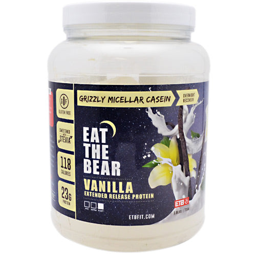 Eat The Bear Grizzly Micellar Casein - Vanilla - 1.6 lb - 637262797111