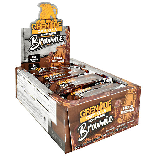 Grenade Carb Killa - Fudge Brownie - 12 Bars - 847534003509