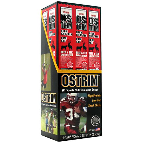 Ostrim Beef/Elk Stick - Teriyaki - 10 Packages - 613911120035