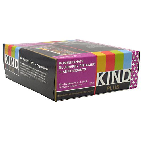 Kind Snacks Kind Plus - Pomegranate Blueberry Pistachio + Antioxidants - 12 Bars - 602652171215