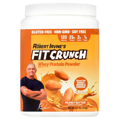 Fit Crunch Bars Whey Protein Powder - Peanut Butter - 18 Servings - 817719020584