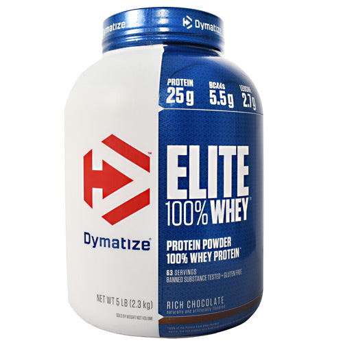 Dymatize Elite 100% Whey - Rich Chocolate - 5 lb - 705016560073