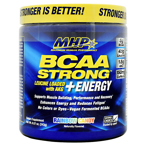 MHP BCAA Strong  Energy - Rainbow Candy - 30 Servings - 666222008974