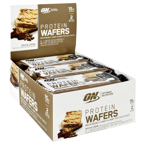 Optimum Nutrition Protein Wafers - Mocha Creme - 9 ea - 748927961089