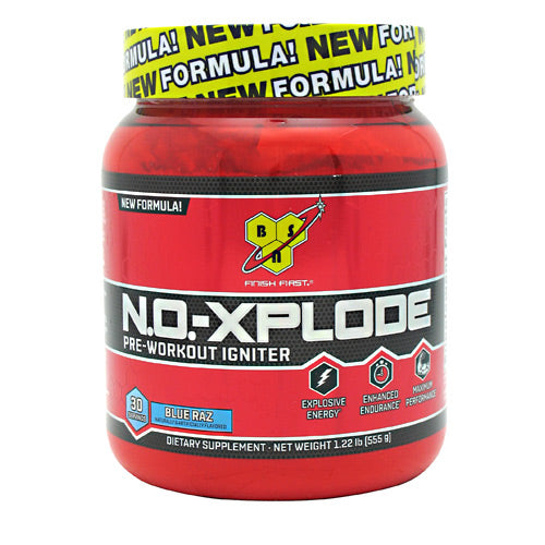 BSN N.O.-Xplode - Blue Raz - 30 Servings - 834266001552