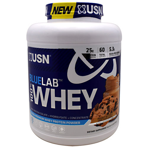 Usn Blue Lab 100% Whey - Peanut Butter & Choc Chip Cookie - 4.5 lb - 6009544904786