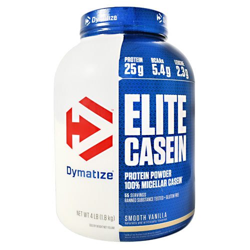 Dymatize Elite Casein - Smooth Vanilla - 4 lb - 705016226184