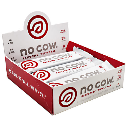 No Cow No Cow Bar - Raspberry Truffle - 12 Bars - 852346005207