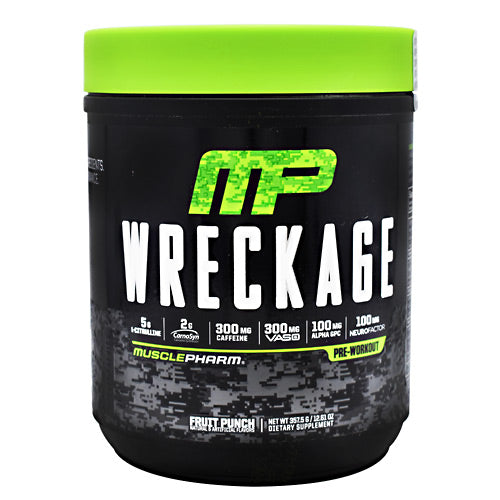 MusclePharm Wreckage - Fruit Punch - 25 Servings - 856737003766