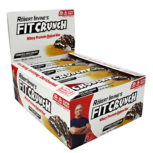 Fit Crunch Bars Fit Crunch Bar - Cookies & Cream - 12 Bars - 839138002637