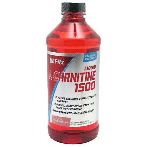 Met-Rx USA Liquid L-Carnitine 1500 - Natural Watermelon - 16 oz - 786560362252