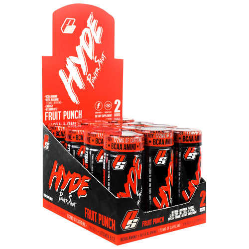 Pro Supps Hyde Power Shot - Fruit Punch - 12 Bottles - 10818253027982