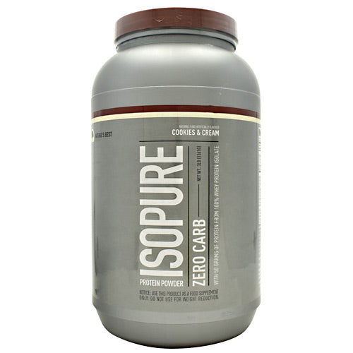 Natures Best Zero Carb Isopure - Cookies & Cream - 3 lb - 089094021979