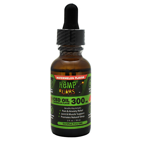 Hemp Bombs CBD Oil - Watermelon - 300 mg - 748079972063