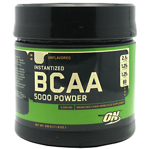 Optimum Nutrition Instantized BCAA 5000 Powder - Unflavored - 11.8 oz - 748927025224