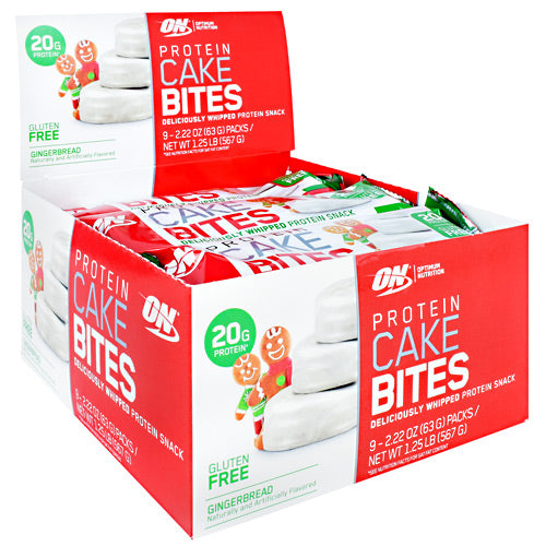 Optimum Nutrition Cake Bites - Gingerbread - 12 ea - 748927960648