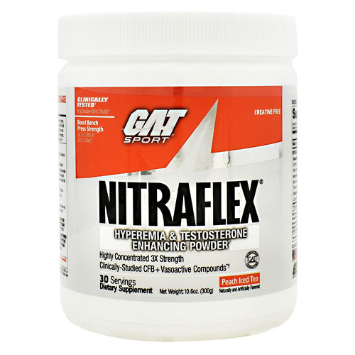 GAT Nitraflex - Peach Iced Tea - 30 Servings - 816170022076