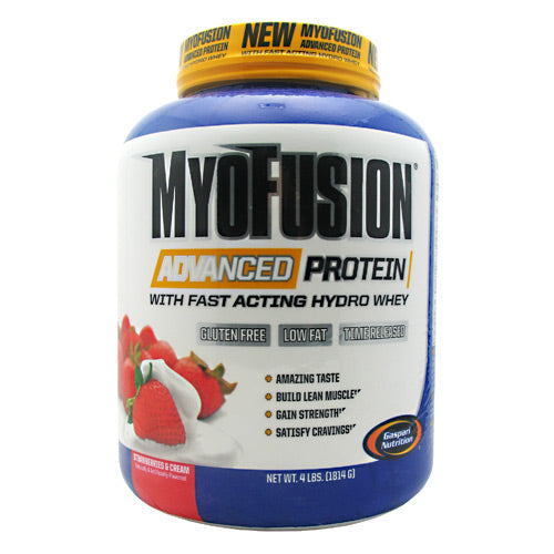 Gaspari Nutrition MyoFusion Advanced Protein - Strawberries & Cream - 4 lb - 646511022461