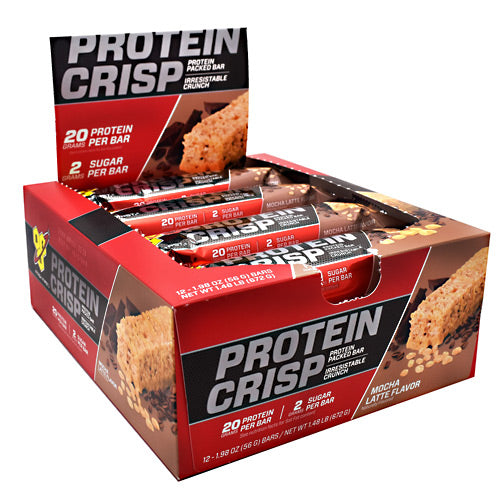 BSN Syntha-6 Protein Crisp - Mocha Latte - 12 Bars - 834266907755