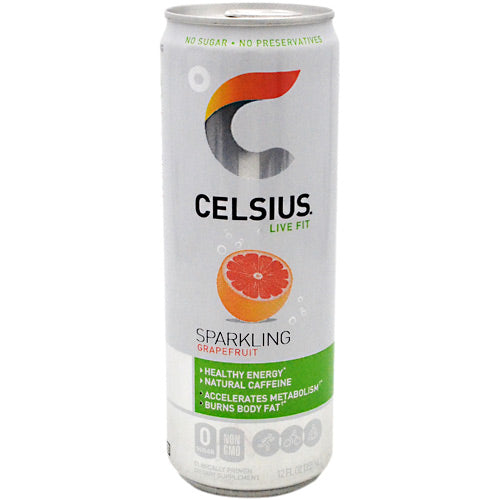 Celsius Natural Celsius - Sparkling Grapefruit - 24 Cans - 852481007180