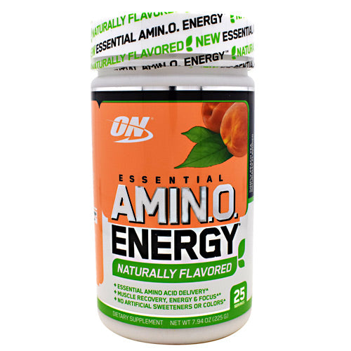 Optimum Nutrition Free Essential Amino Energy - Simply Peach Tea - 25 Servings - 748927056112