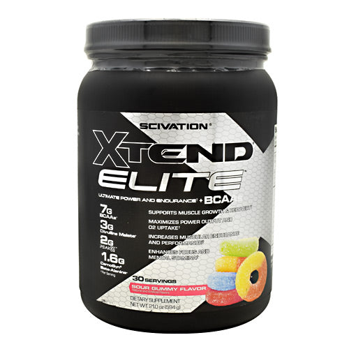 Scivation Xtend Elite - Sour Gummy - 30 Servings - 842595103205