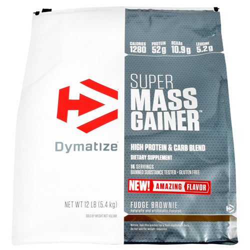 Dymatize Super Mass Gainer - Fudge Brownie - 12 lb - 705016331482