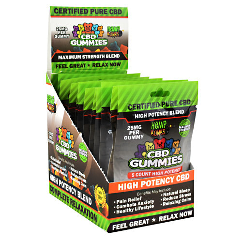 Hemp Bombs CBD Gummies - 125 mg - 721782748354