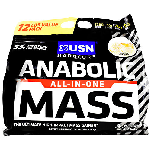 Usn Hardcore Anabolic Mass - Vanilla Ice Cream - 12 lb - 6009544909606