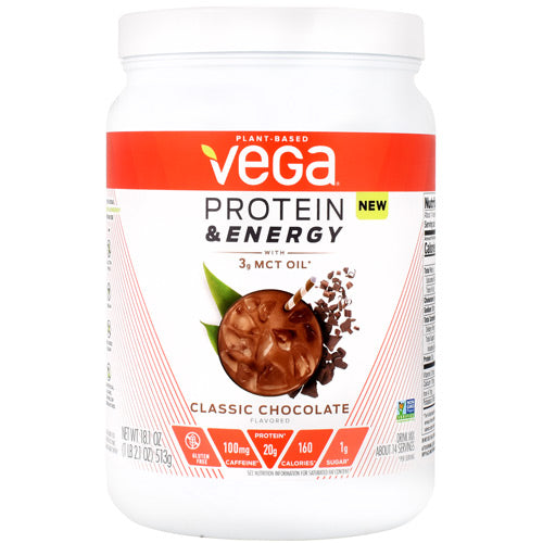 Vega Protein & Energy - Classic Chocolate - 14 Servings - 838766006284