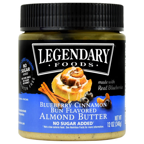 Legendary Foods Almond Butter - Blueberry Cinnamon Bun - 12 oz - 856161006494