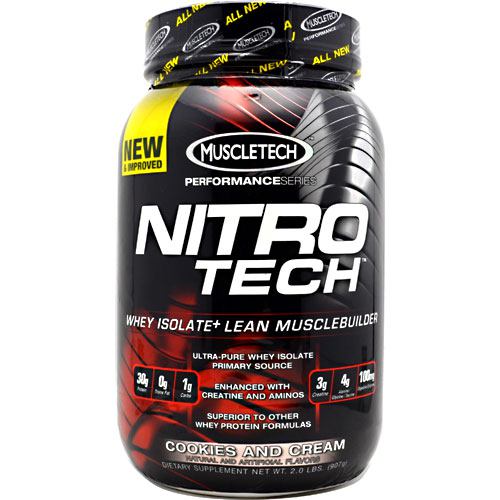 Muscletech Performance Series Nitro-Tech - Cookies and Cream - 2 lb - 631656703276