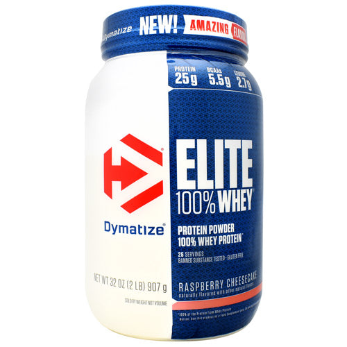 Dymatize Elite 100% Whey - Raspberry Cheesecake - 2 lb - 705016599349