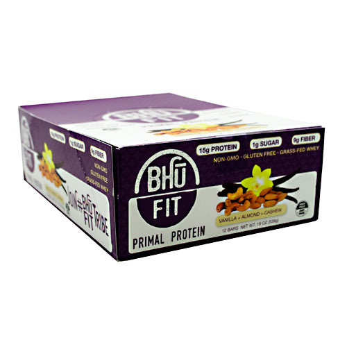 Bhu Foods BHU FIT BHU Fit Primal Protein - Vanilla Almond Cashew - 12 Bars - 867936000166