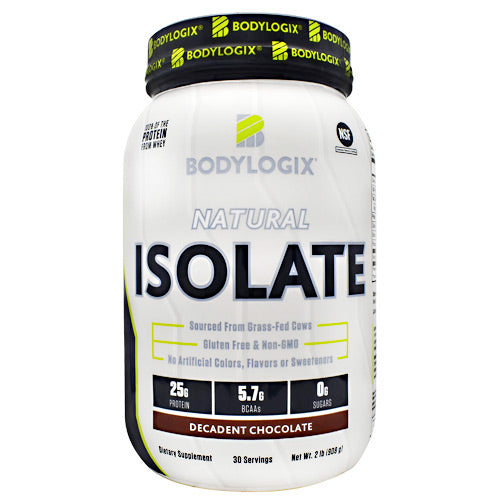 BodyLogix Natural Isolate Protein - Decadent Chocolate - 2 lbs - 694422031409