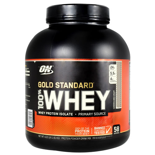 Optimum Nutrition Gold Standard 100% Whey - Cookies N Cream - 58 Servings - 748927057102