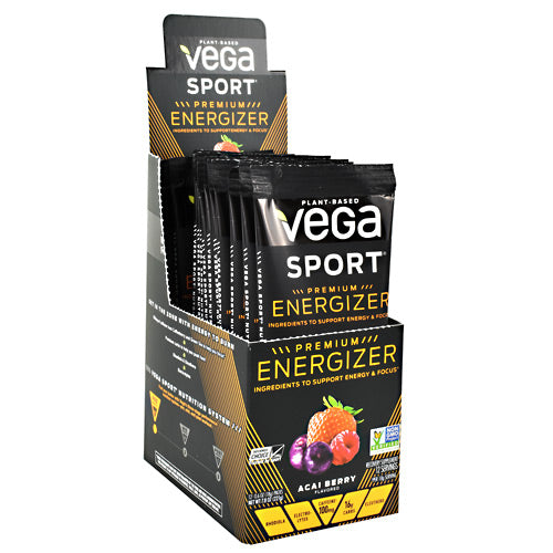 Vega Sport Premium Energizer - Acai Berry - 12 ea - 838766007427