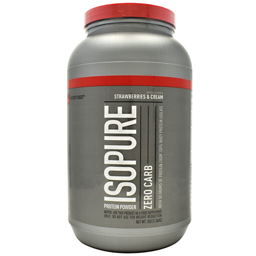 Natures Best Zero Carb Isopure - Strawberries & Cream - 3 lb - 089094021191