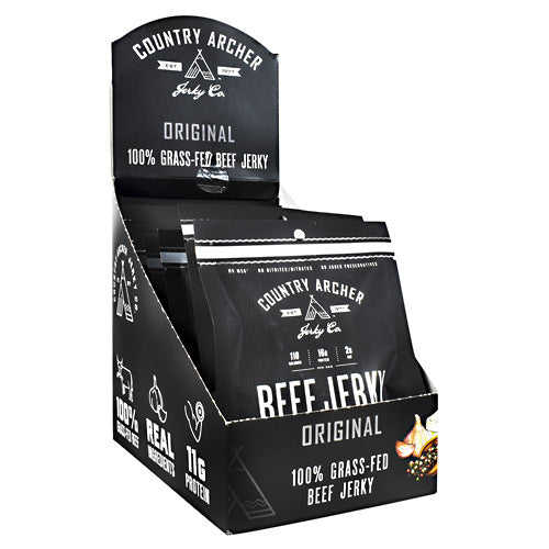 Country Archer Grass Fed Beef Jerky - Original - 12 ea - 10853016002479