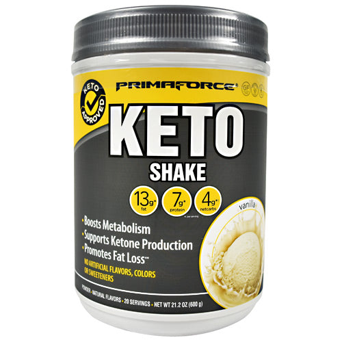 Primaforce Keto Shake - Vanilla - 20 Servings - 811445020719